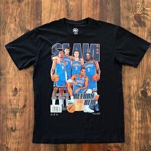 SLAM Magazine Cover OKC Oklahoma City Thunder NBA Basketball Graphic T-Shirt SGA